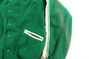 50's Townsend Harris High School Green & White Varsity Jacket - Jacket - Thrifted Threads