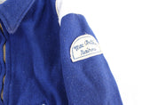60's American Sports Center Blue & White Varsity Letterman Jacket - Jacket - Thrifted Threads
