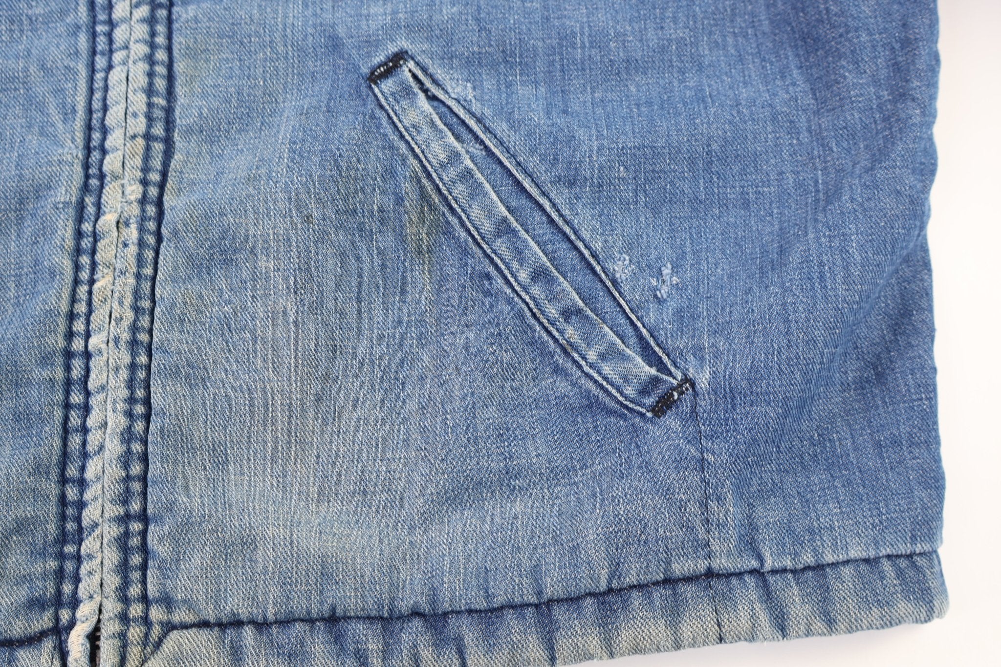 60’s Blanket Lined Denim Jacket - Jacket - Thrifted Threads