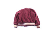 60's Maroon & White Varsity Letterman Jacket - Jacket - Thrifted Threads