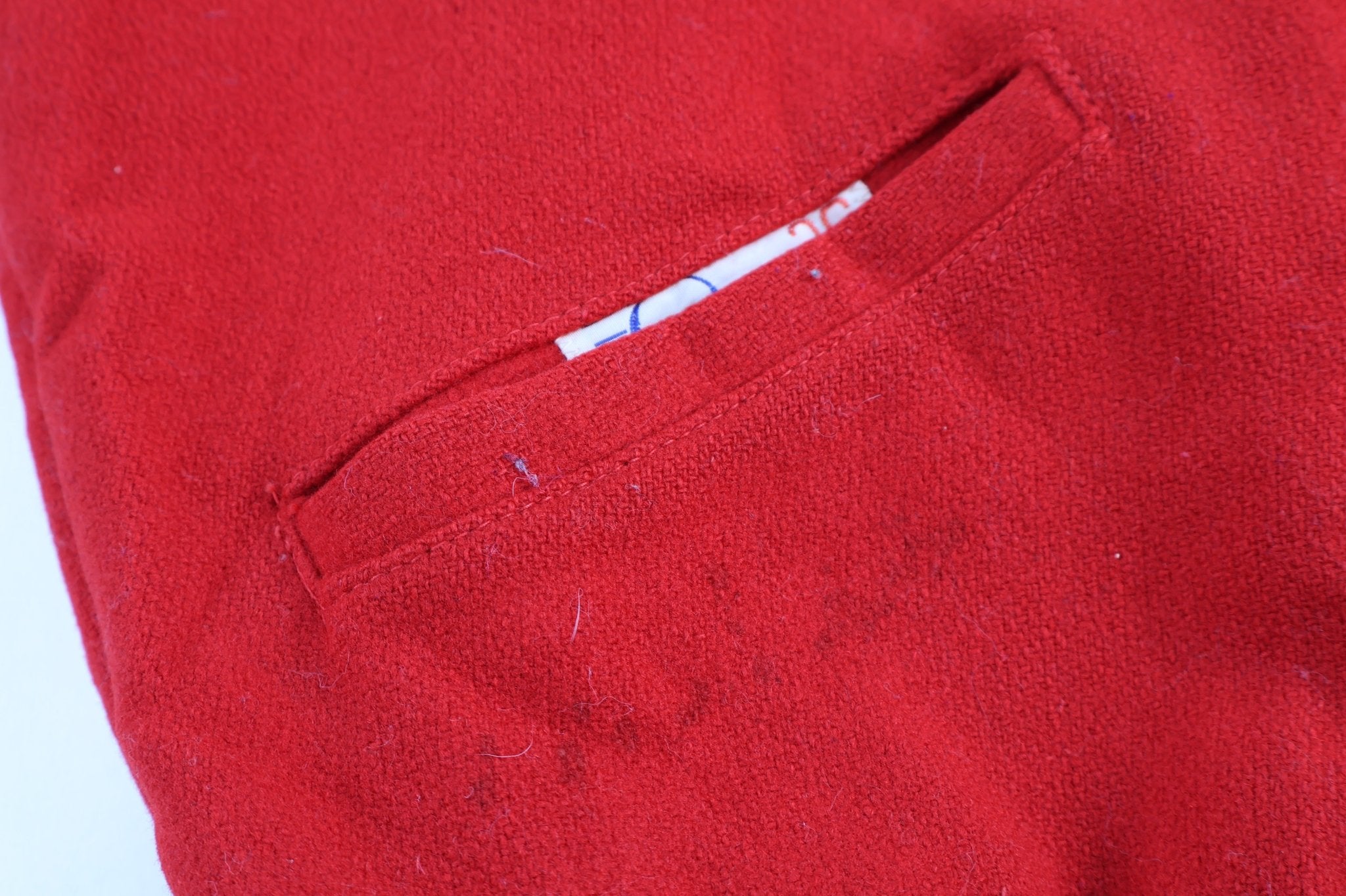 60's Red & Black Varsity Jacket - Jacket - Thrifted Threads