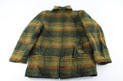 60's Rugby Sportswear Plaid Zip Up Jacket - ThriftedThreads.com