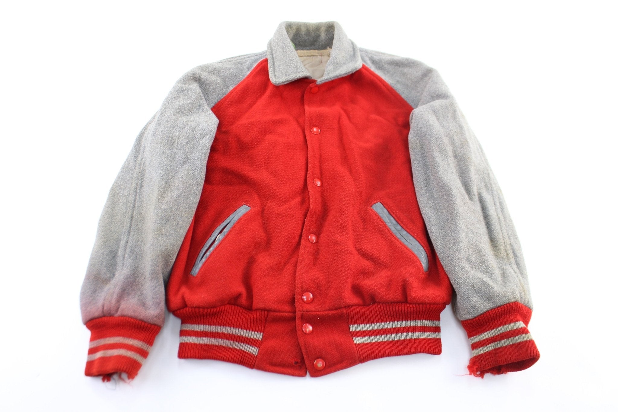 60's Tonganoxie Chief Tains Wool Varsity Jacket - Jacket - Thrifted Threads