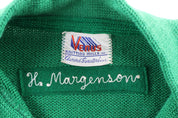 60's Venus Green Varsity Cardigan Sweater - Sweater - Thrifted Threads