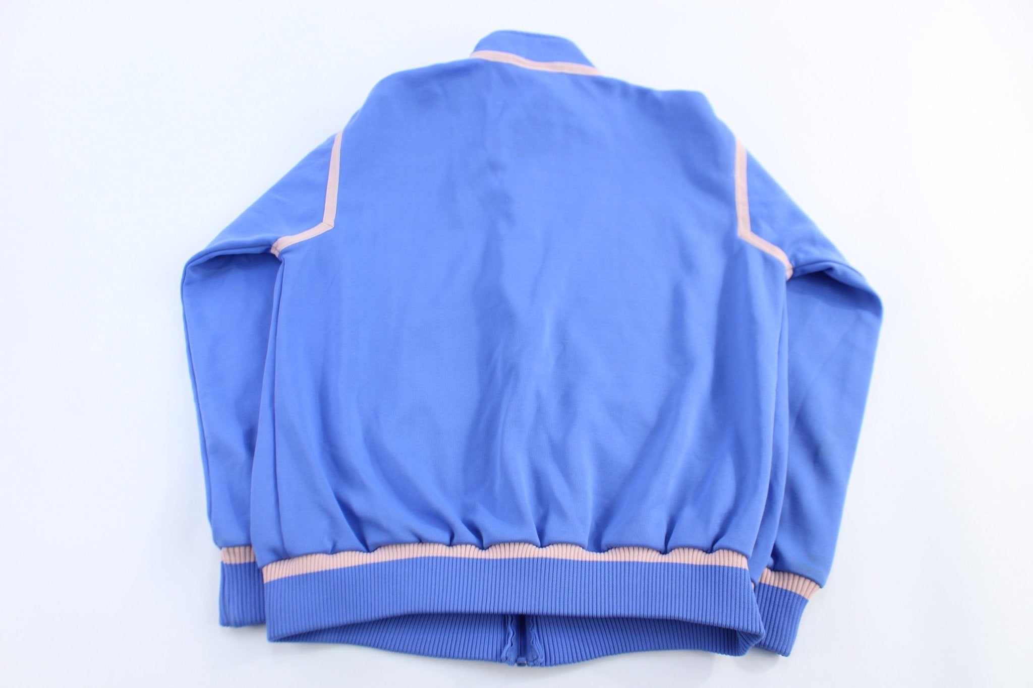 70's Adidas Trefoil Logo Embroidered Full Zip Track Jacket - Jacket - Thrifted Threads