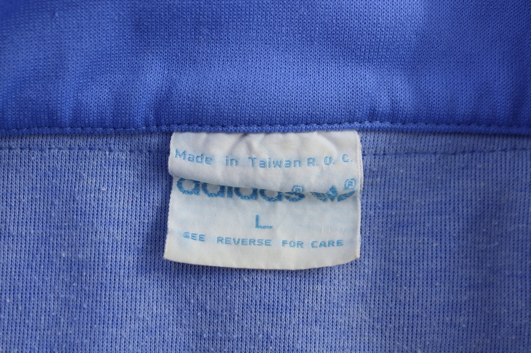 70's Adidas Trefoil Logo Embroidered Full Zip Track Jacket - Jacket - Thrifted Threads