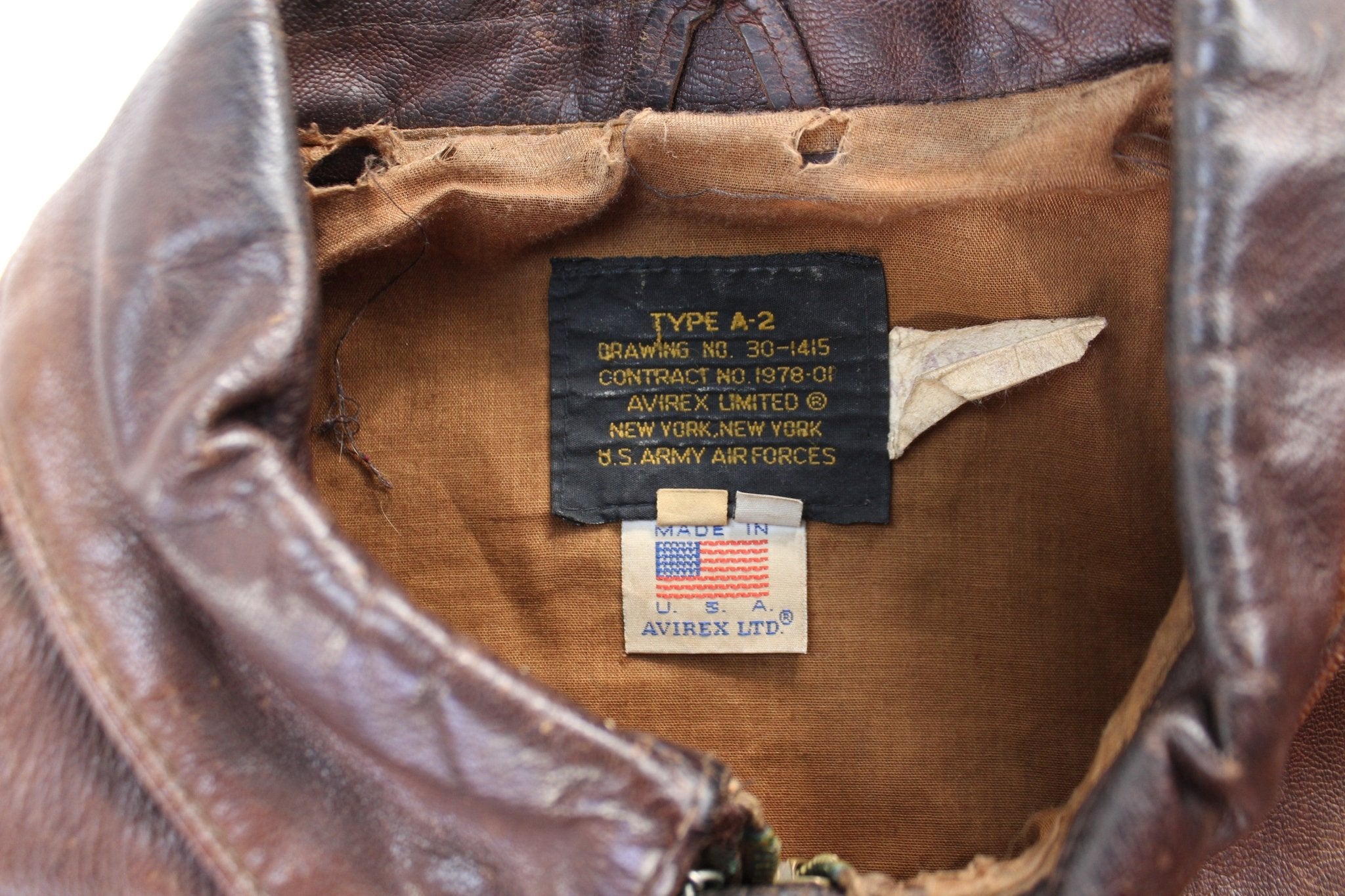 70's Avirex Type A-2 Bomber Jacket - jacket - Thrifted Threads