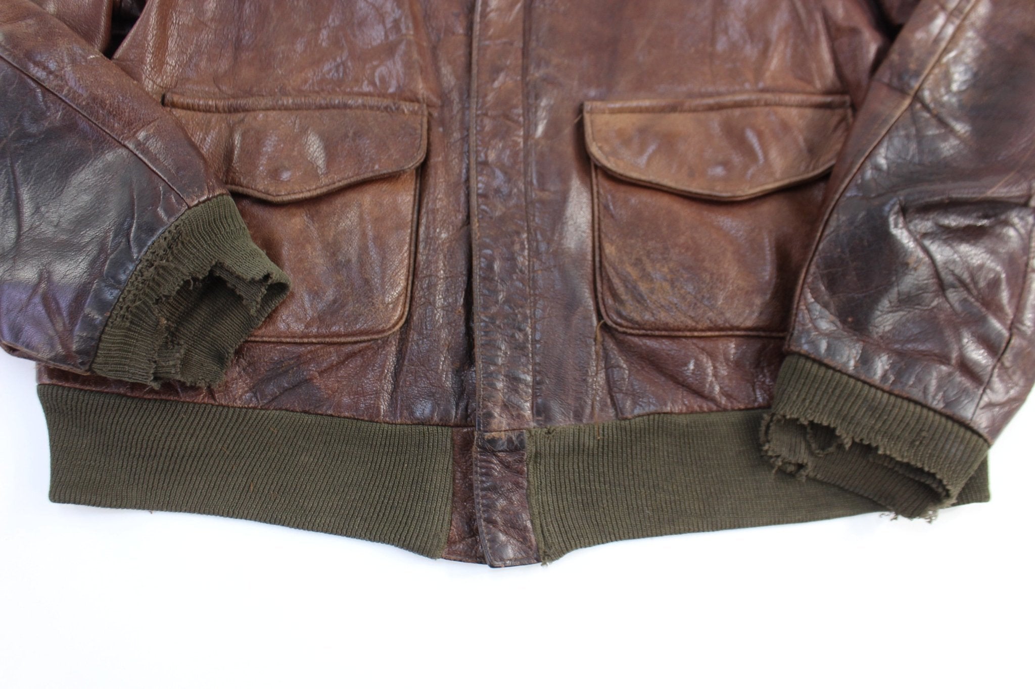 70's Avirex Type A-2 Bomber Jacket - jacket - Thrifted Threads