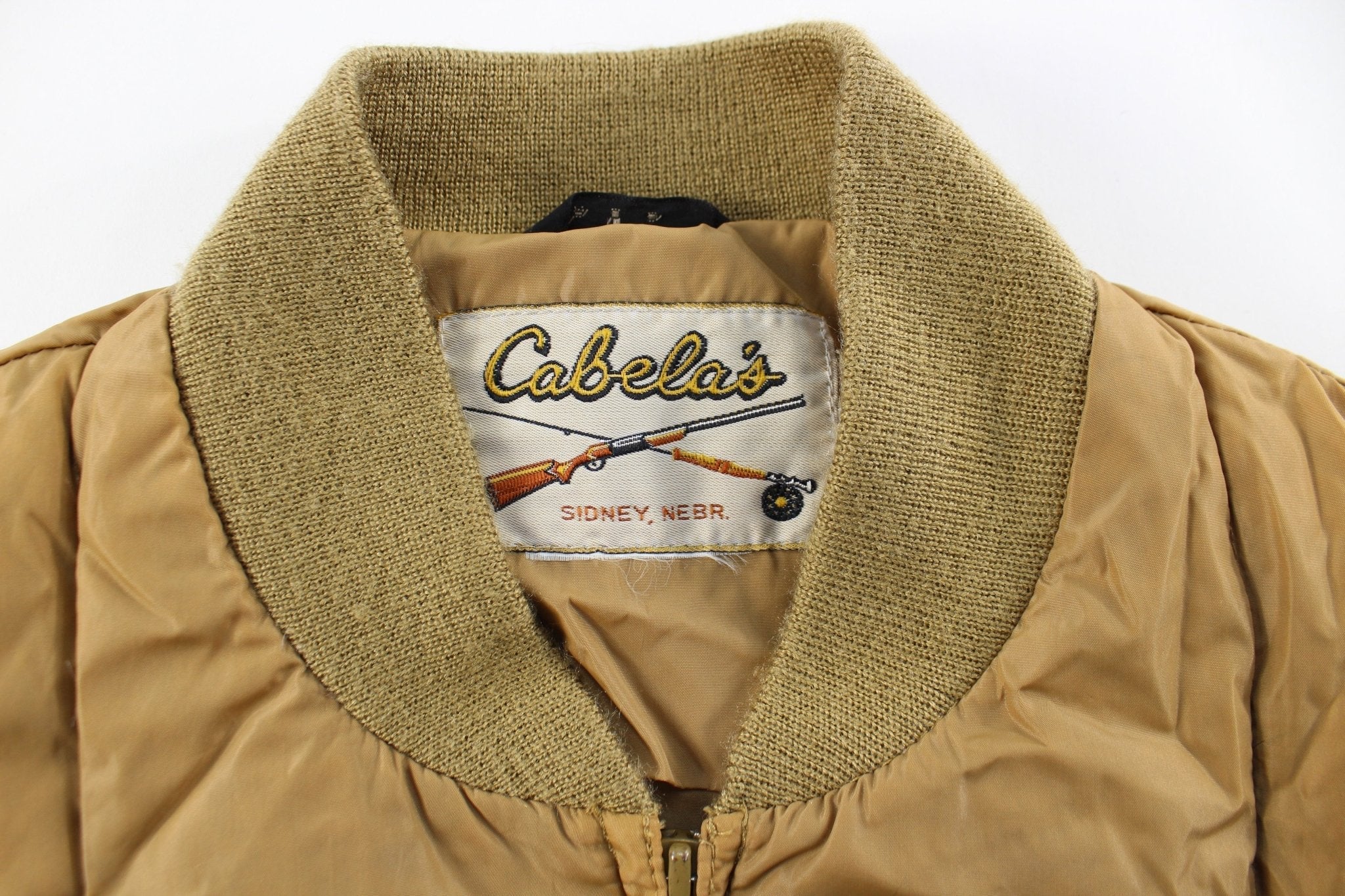 70's Cabela's Brown Puffer Zip Up Vest - Jackets - Thrifted Threads