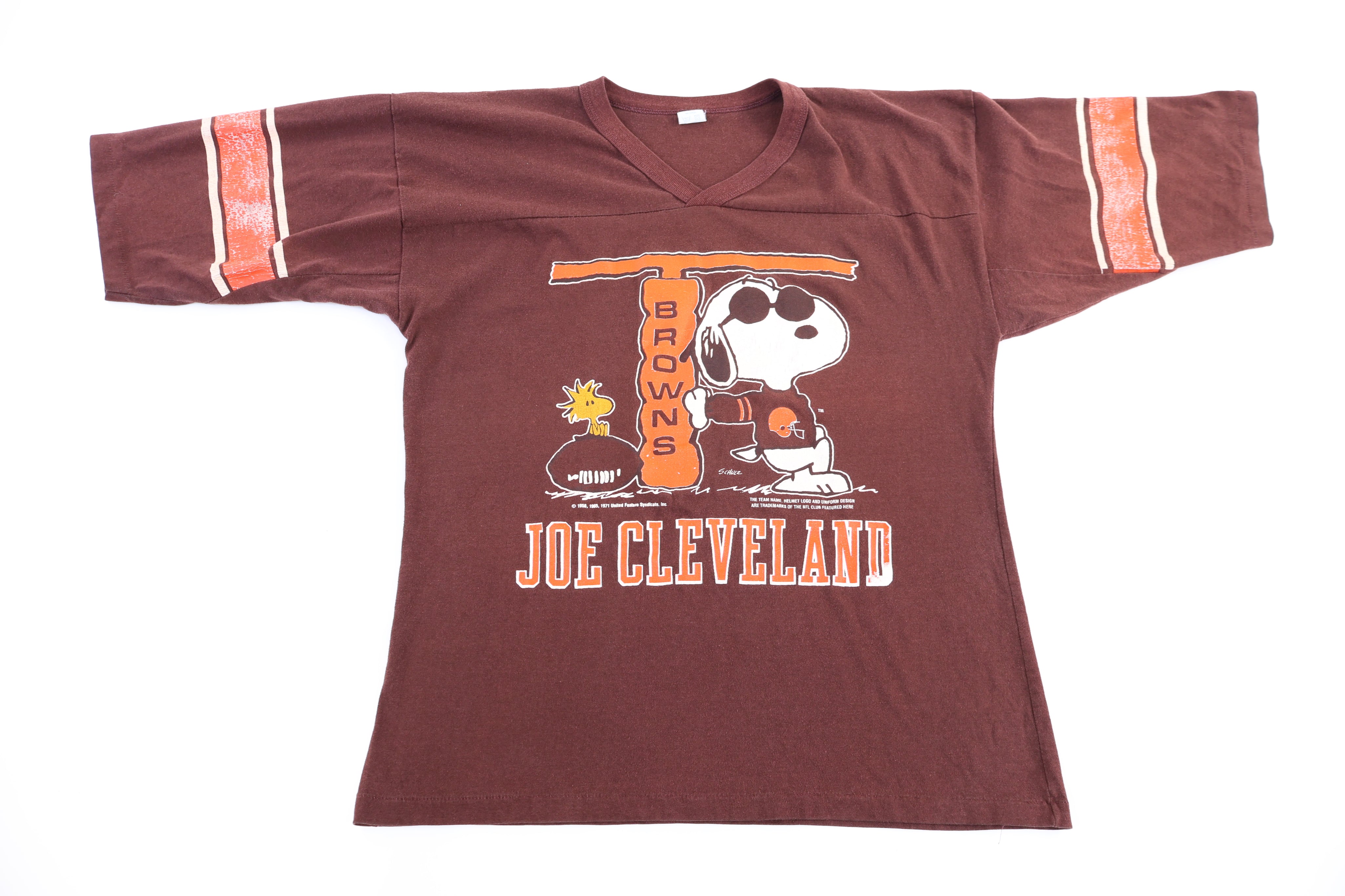 70's Cleveland Browns Football Snoopy Graphic T-shirt - Shirts & Tops - Thrifted Threads