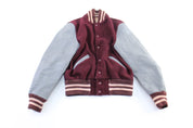 70's Howe's Burgundy & Grey Varsity Jacket - Jacket - Thrifted Threads