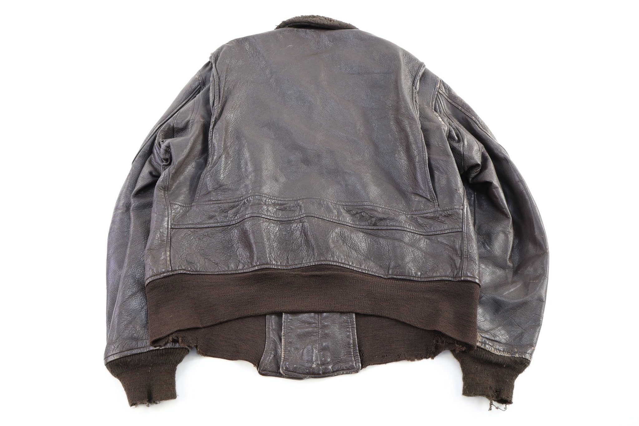 70's Intermediate Type G-1 Brown Bomber Jacket - Jacket - Thrifted Threads