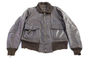 70's Intermediate Type G-1 Brown Bomber Jacket - Jacket - Thrifted Threads