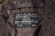 70's Intermediate Type G-1 Brown Bomber Jacket - Jacket - Thrifted Threads