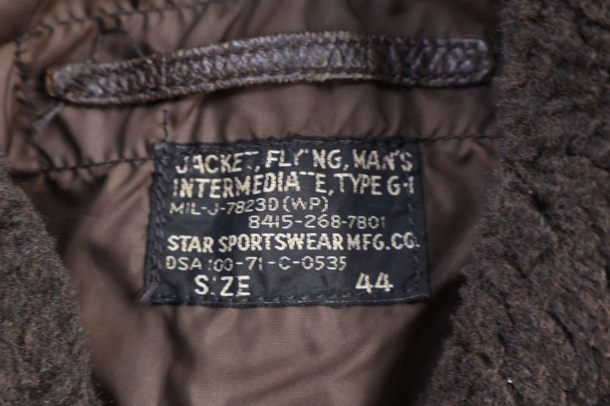 70's Intermediate Type G-1 Brown Bomber Jacket - Jacket - Thrifted Threads