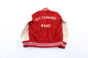 70's Kittanning Band Red & White Letterman Varsity Jacket - Jacket - Thrifted Threads