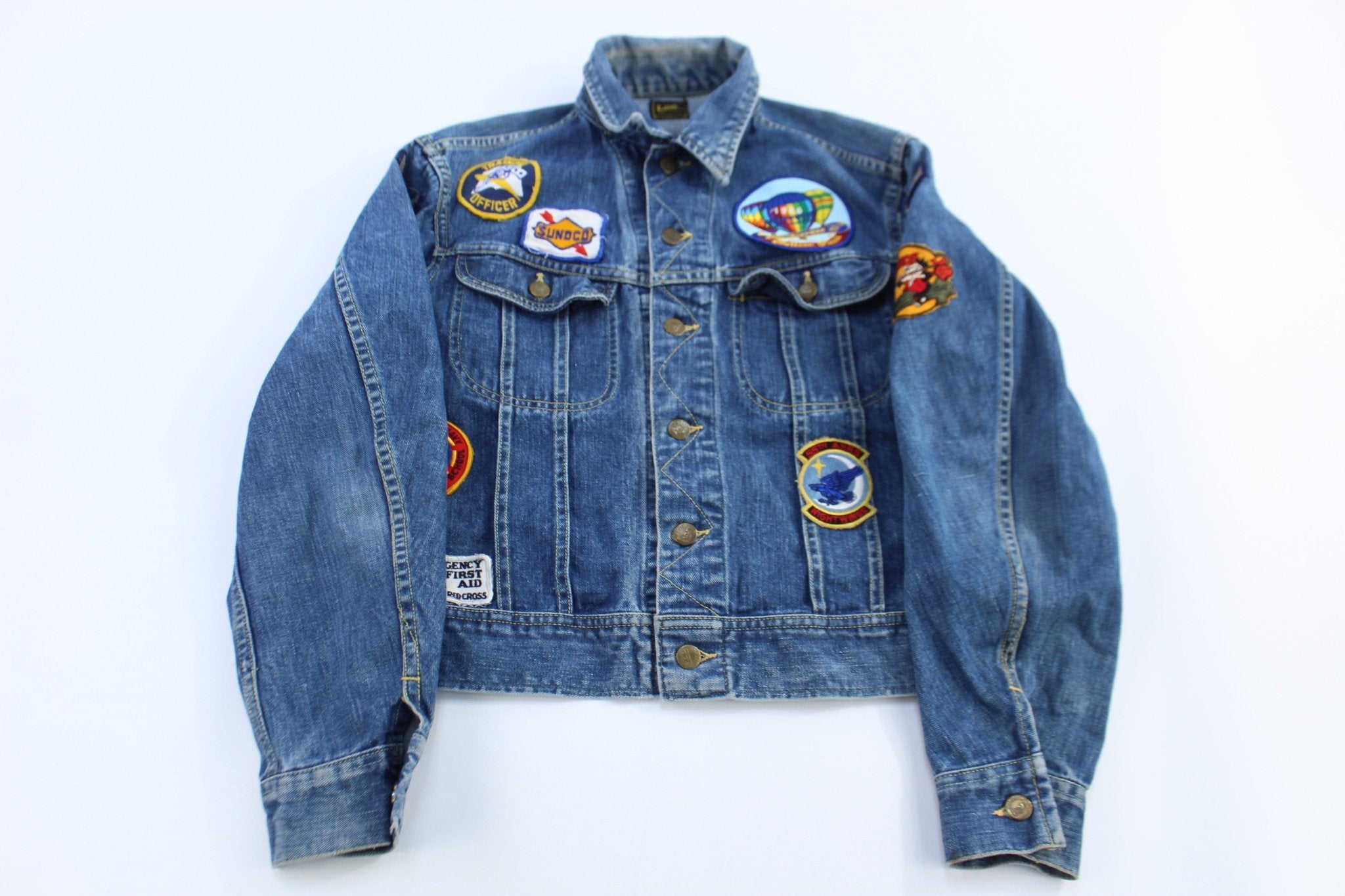 70's Lee Dark Wash Denim Jacket - Jacket - Thrifted Threads