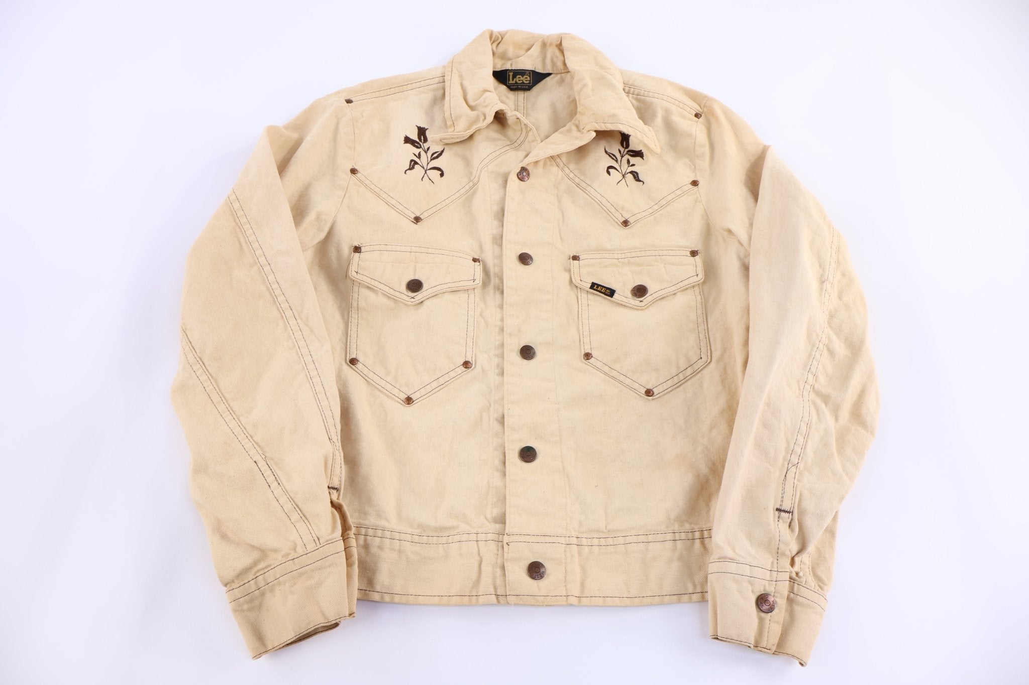 70's Lee Tan Jacket - Jacket - Thrifted Threads