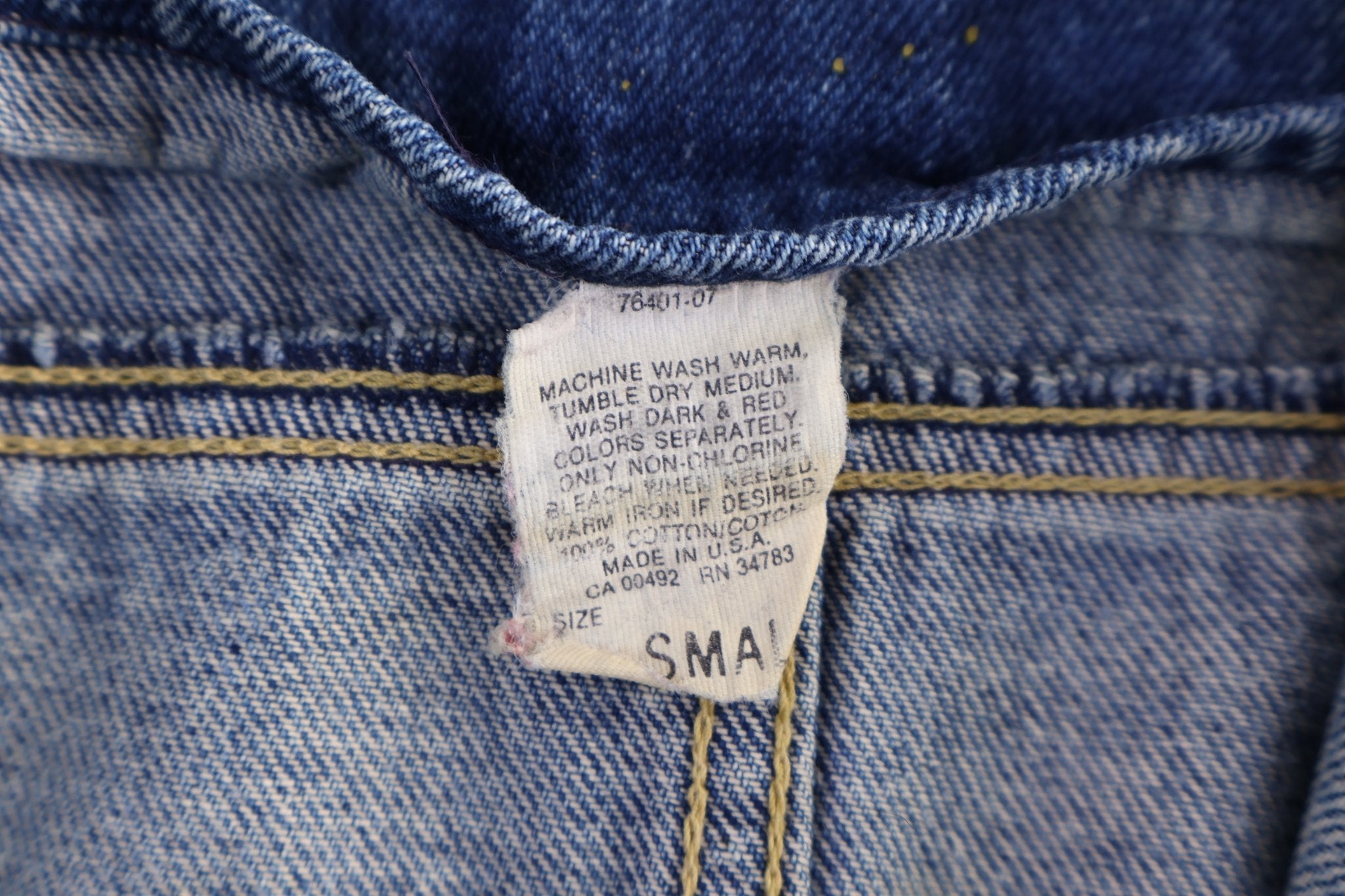 70's Medium Wash Denim Chore Jacket - Jacket - Thrifted Threads