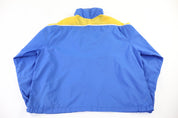70's Nike Embroidered Logo Yellow & Blue Windbreaker - Jacket - Thrifted Threads
