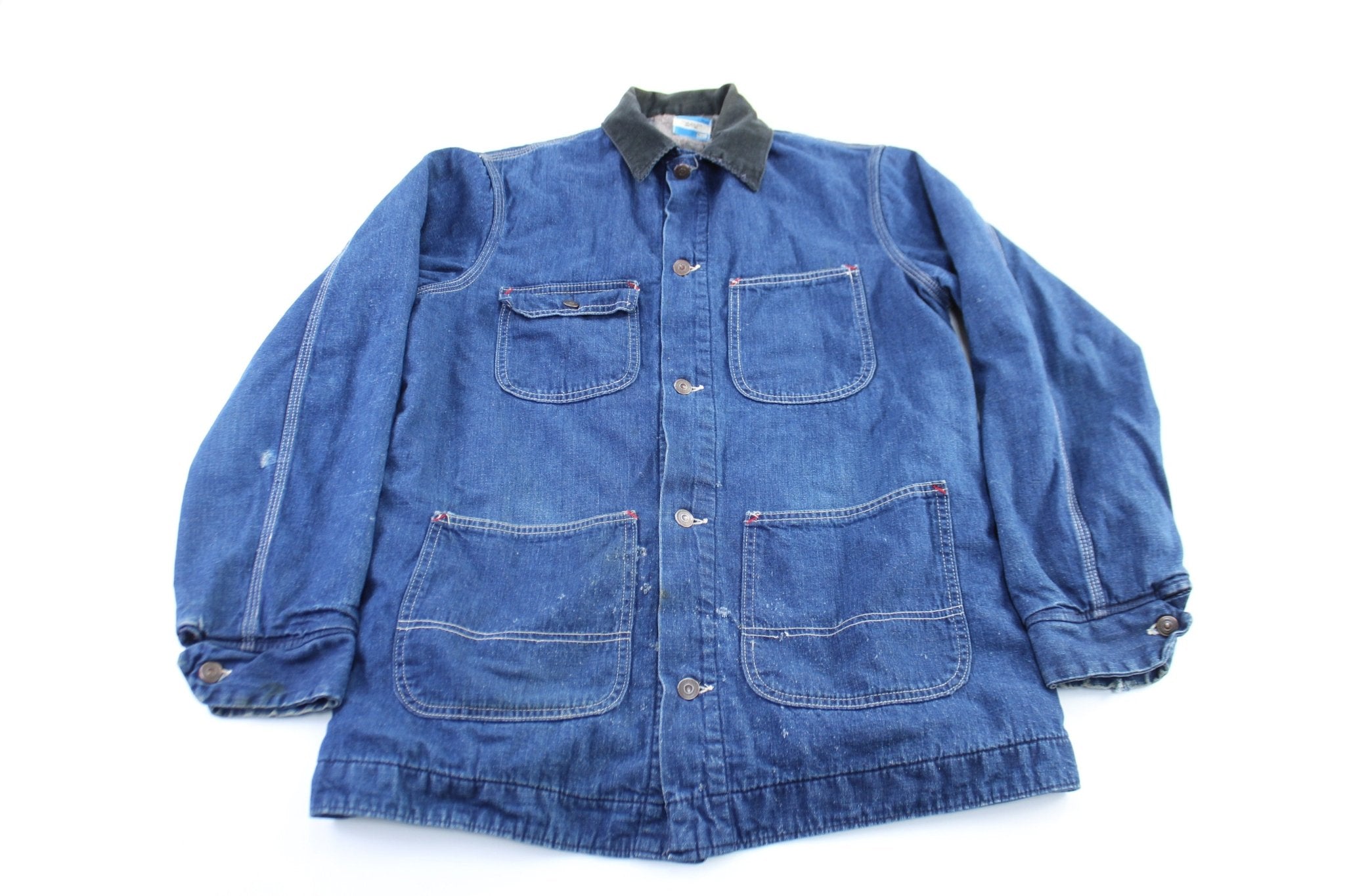 70's Sears Blanket Lined Denim Chore Jacket - ThriftedThreads.com