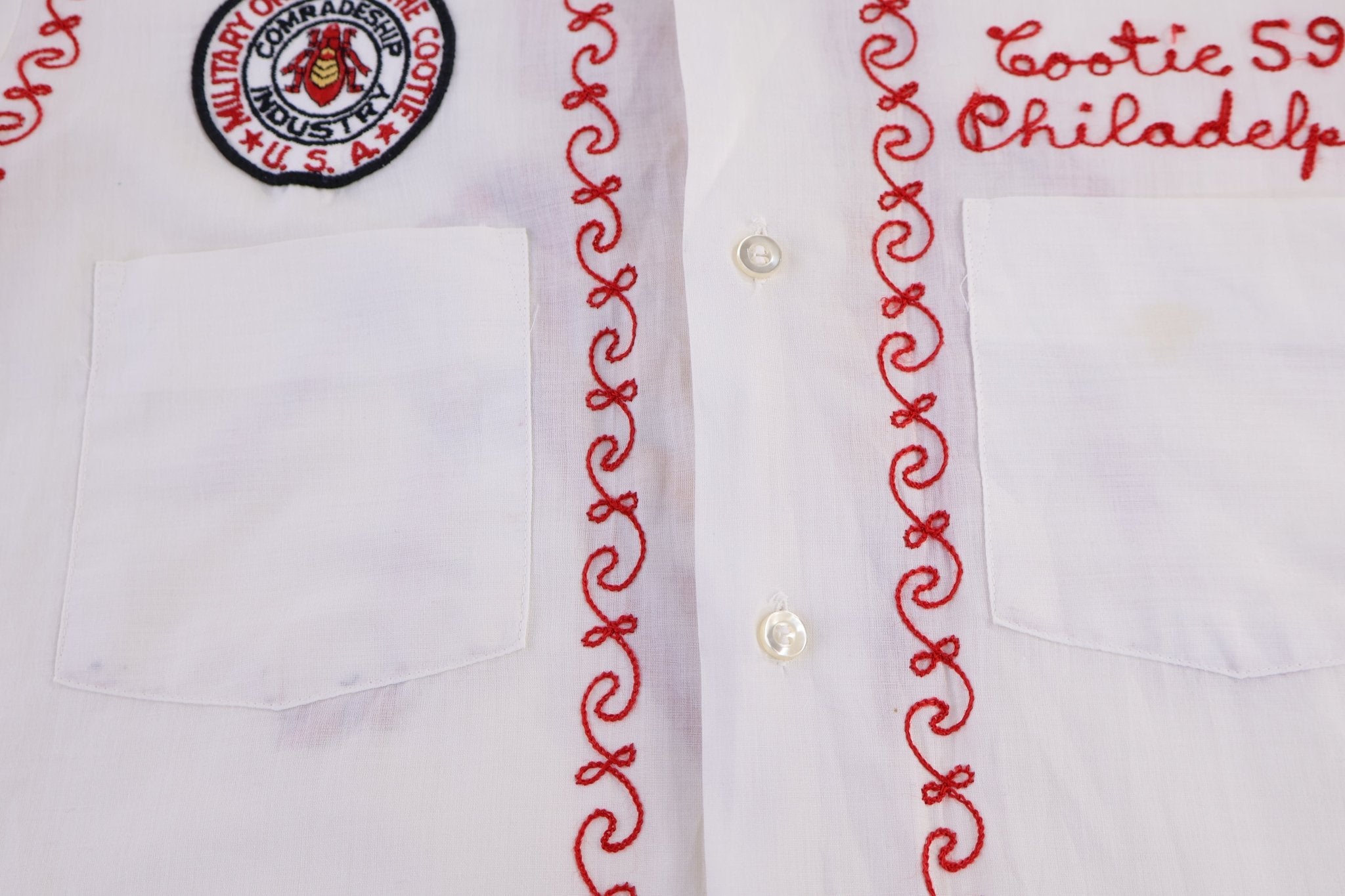 70's The Military Order of The Cootie Button Down - Button Ups/Downs - Thrifted Threads
