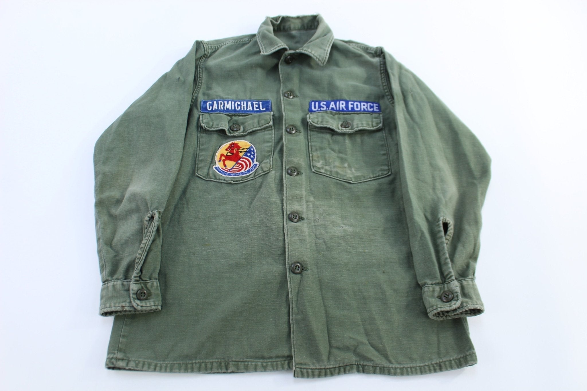 70's U.S. Air Force Green LS Button Down - Button Ups/Downs - Thrifted Threads