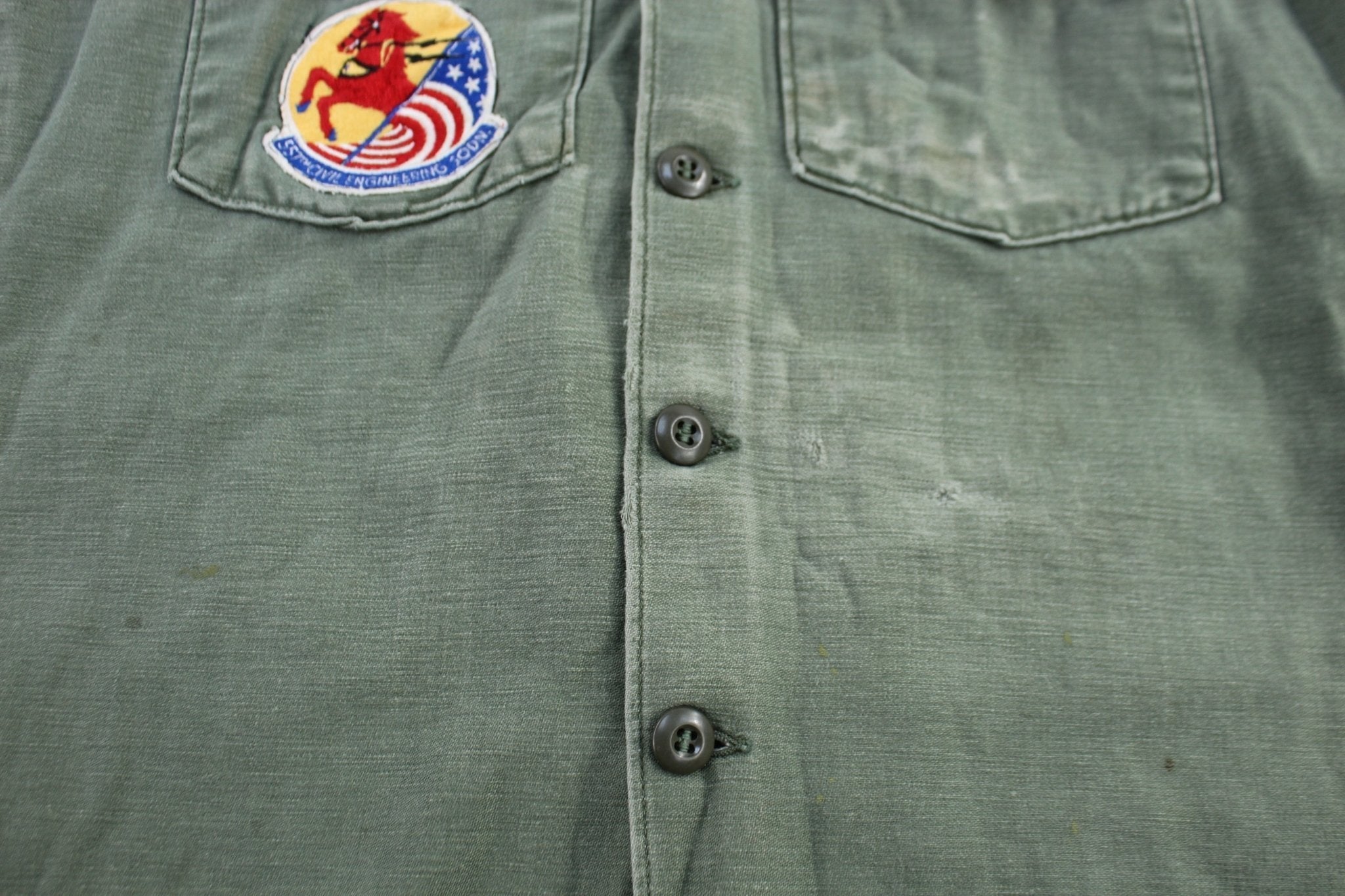 70's U.S. Air Force Green LS Button Down - Button Ups/Downs - Thrifted Threads