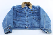 70’s Wrangler No Fault Denim Blanket Lined Trucker Jacket - ThriftedThreads.com