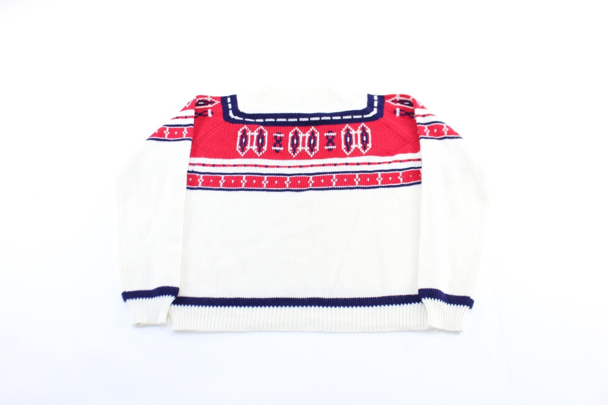 80's Acrylic Patterned Sweater - Sweater - Thrifted Threads