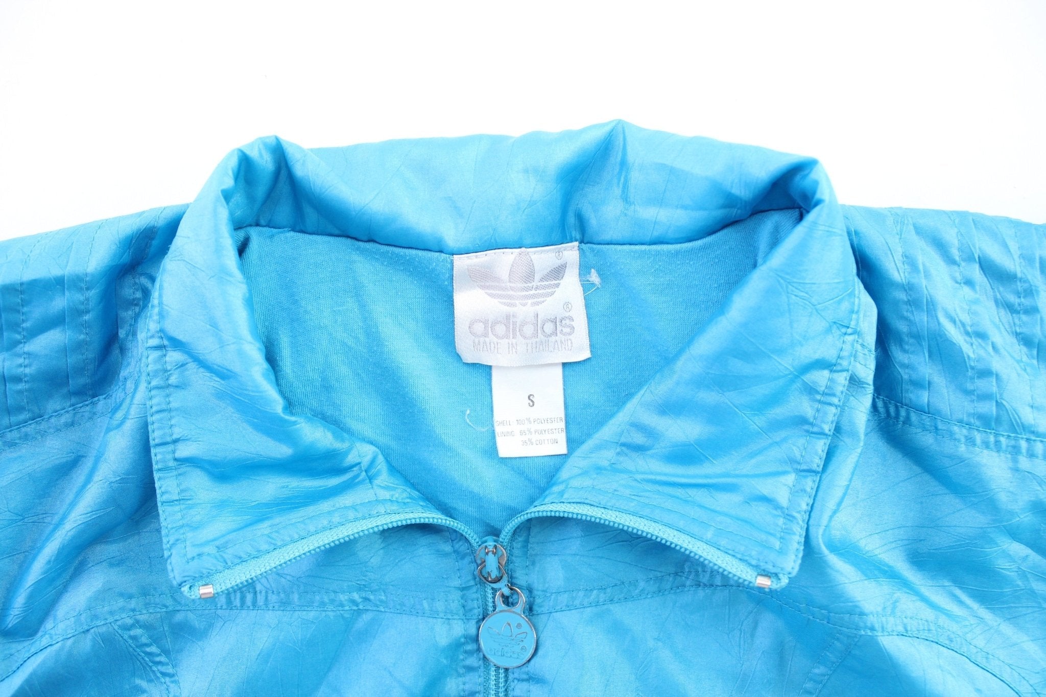 80's Adidas Aqua Zip Up Jacket - Jacket - Thrifted Threads