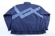 80's Adidas Embroidered Logo Blue Zip Up Jacket - Jacket - Thrifted Threads