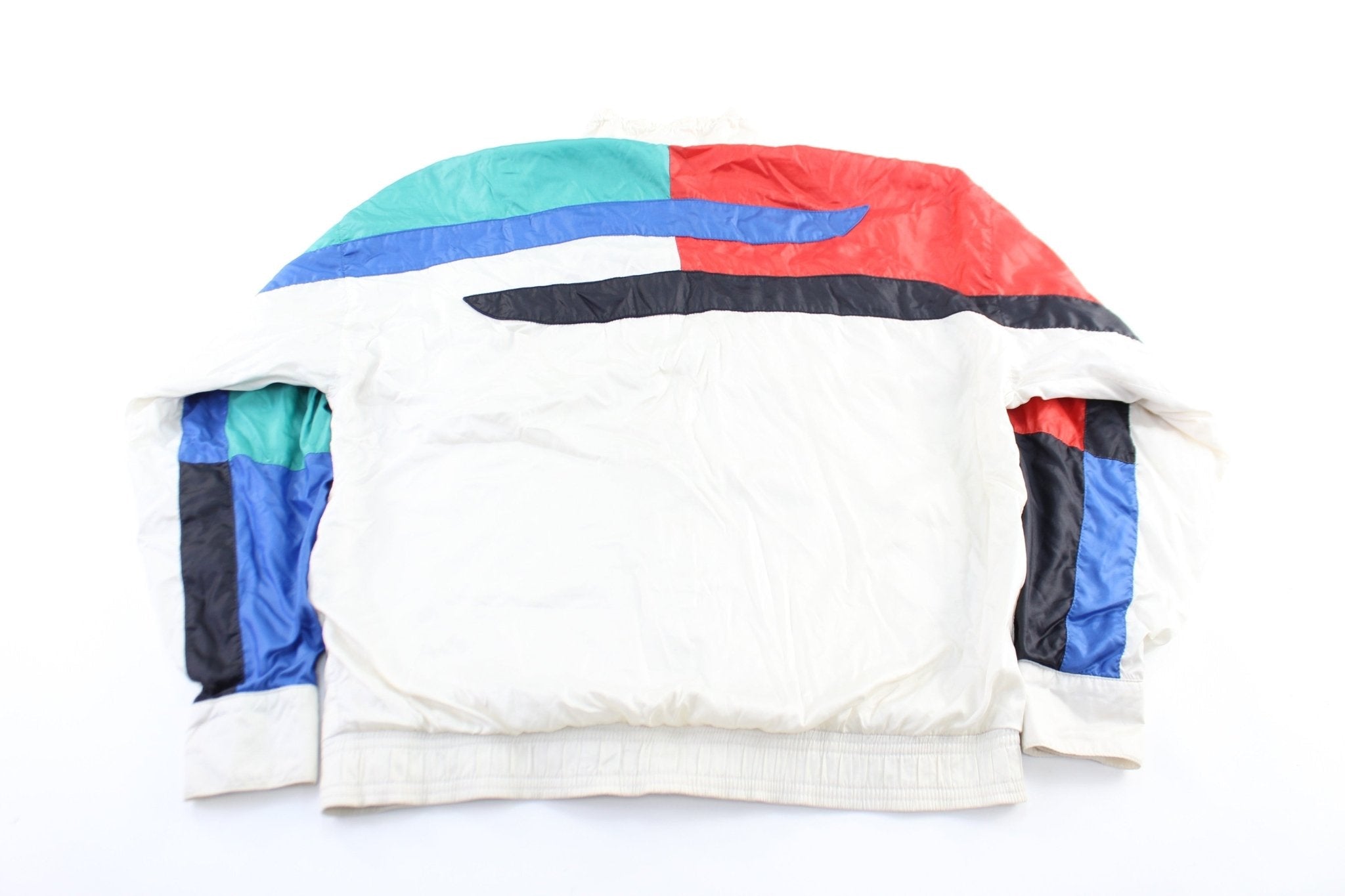 80's Adidas Embroidered Logo Colorful Zip Up Jacket - Jacket - Thrifted Threads