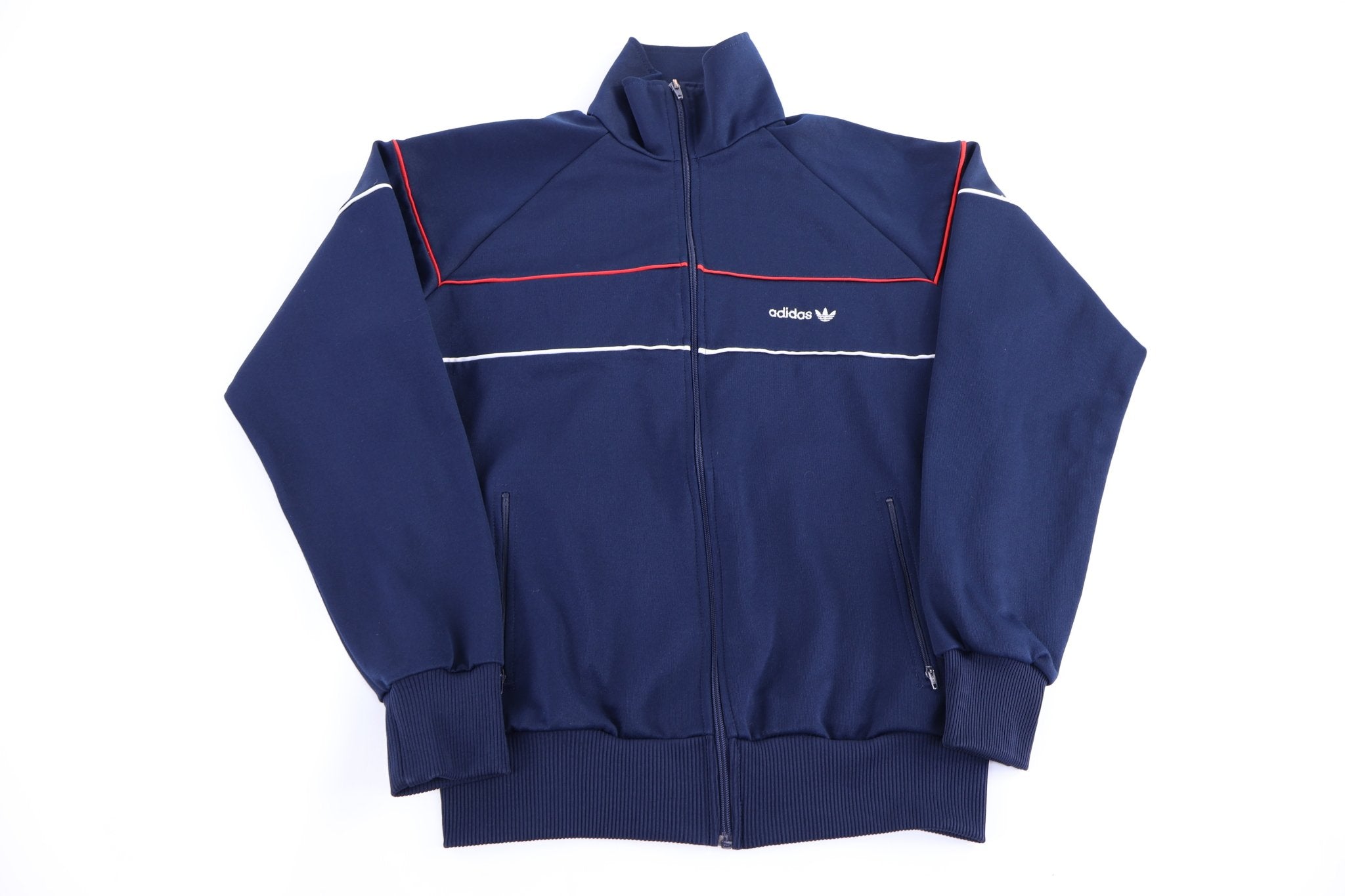 80's Adidas Embroidered Logo Full Zip Track Jacket