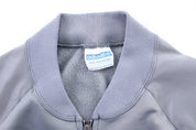 80's Adidas Embroidered Logo Grey & Blue Zip Up Jacket - Jackets - Thrifted Threads