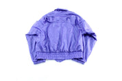 80's Adidas Embroidered Logo Purple Zip Up Jacket - Jacket - Thrifted Threads