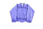 80's Adidas Embroidered Logo Purple Zip Up Jacket - Jacket - Thrifted Threads