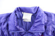 80's Adidas Embroidered Logo Purple Zip Up Jacket - Jacket - Thrifted Threads
