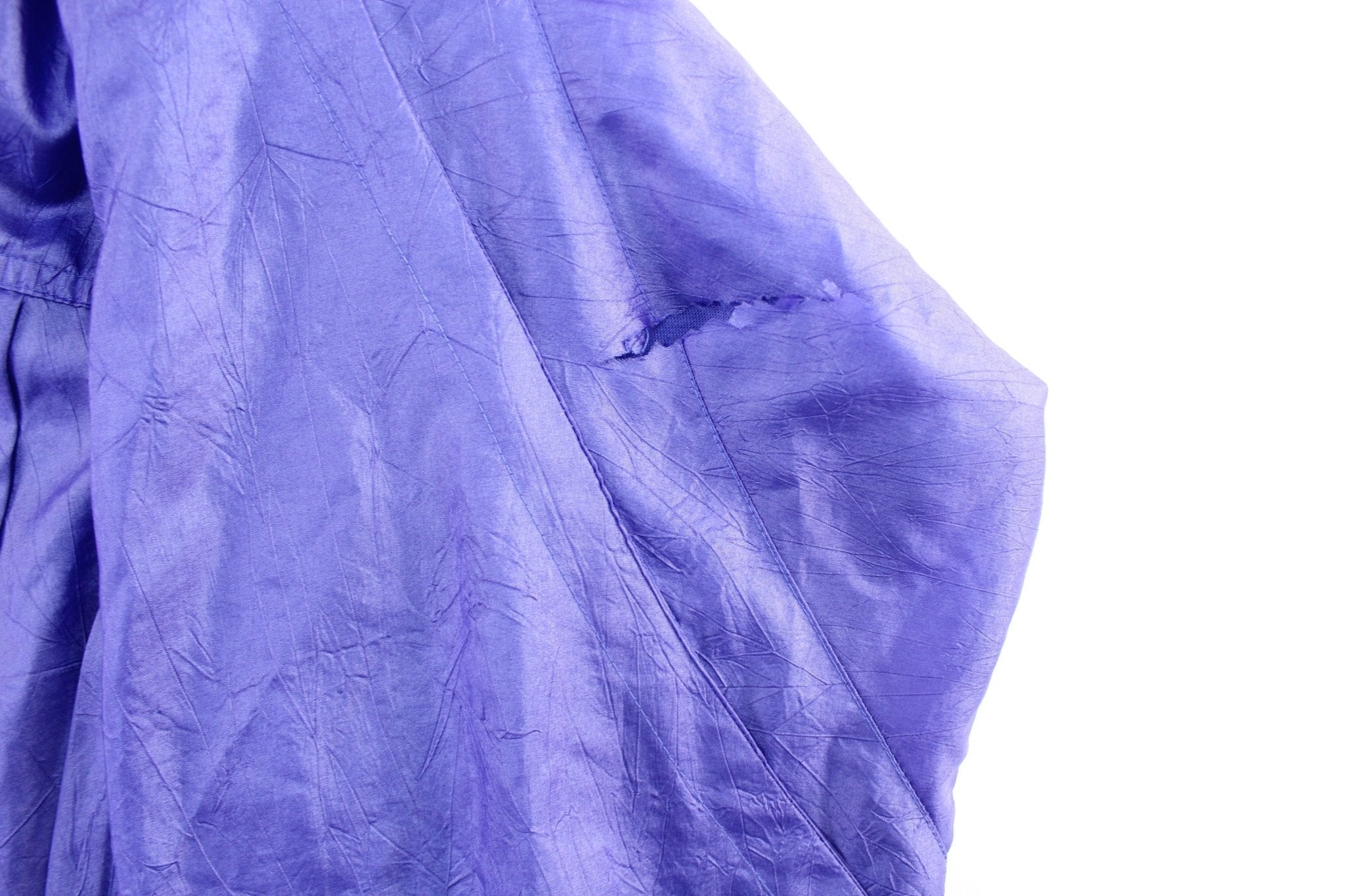 80's Adidas Embroidered Logo Purple Zip Up Jacket - Jacket - Thrifted Threads