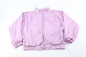 80's Adidas Embroidered Logo Purple Zip Up Jacket - Jackets - Thrifted Threads