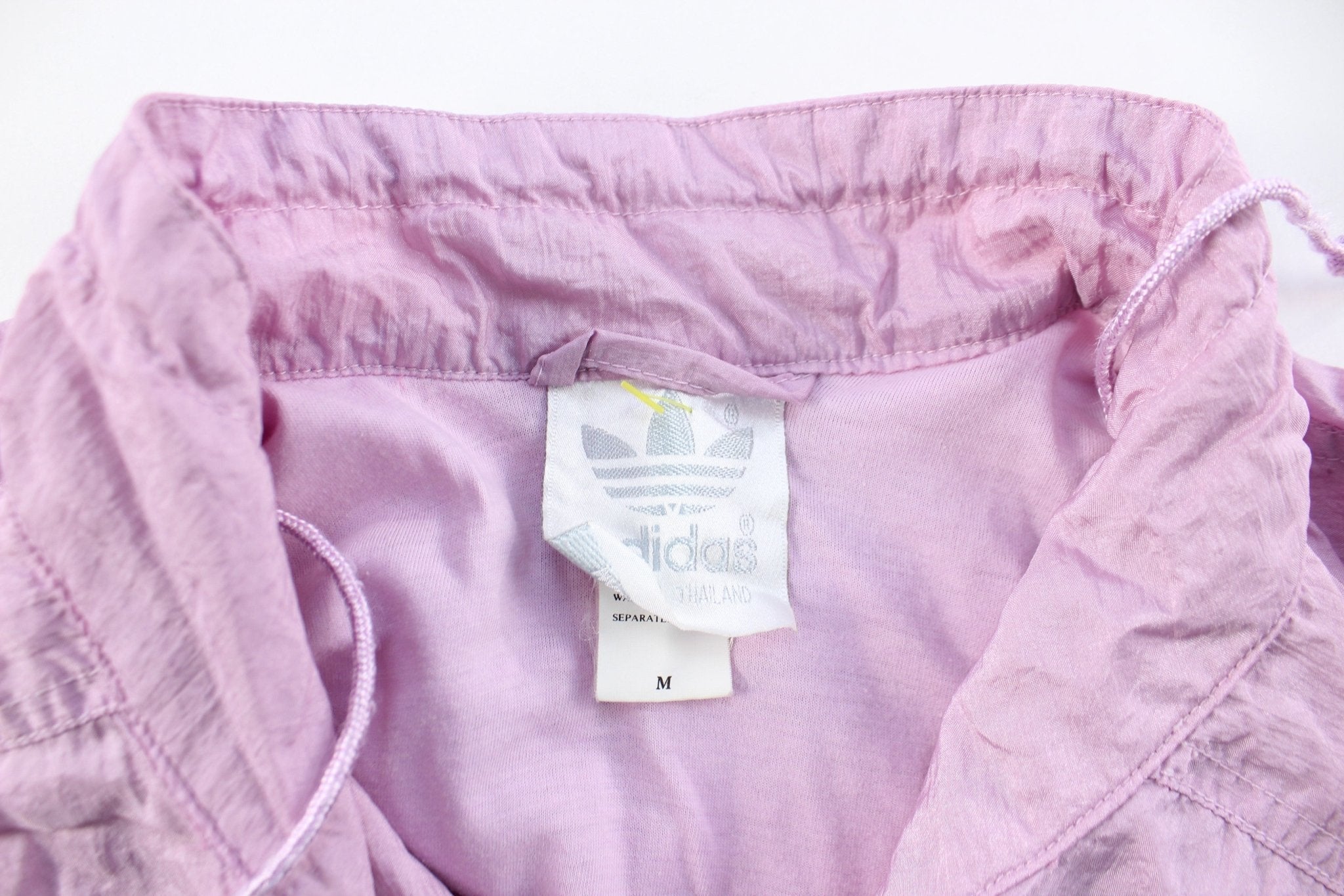 80's Adidas Embroidered Logo Purple Zip Up Jacket - Jackets - Thrifted Threads