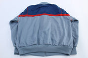 80's Adidas Embroidered Logo Red, Blue, & Grey Track Jacket - Jackets - Thrifted Threads
