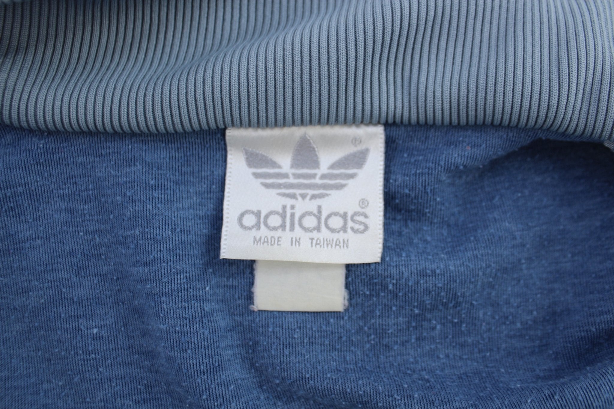 80's Adidas Embroidered Logo Red, Blue, & Grey Track Jacket - Jackets - Thrifted Threads