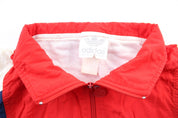 80's Adidas Embroidered Logo Red, Blue, & White Zip Up Jacket - Jacket - Thrifted Threads