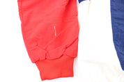 80's Adidas Embroidered Logo Red, Blue, & White Zip Up Jacket - Jacket - Thrifted Threads