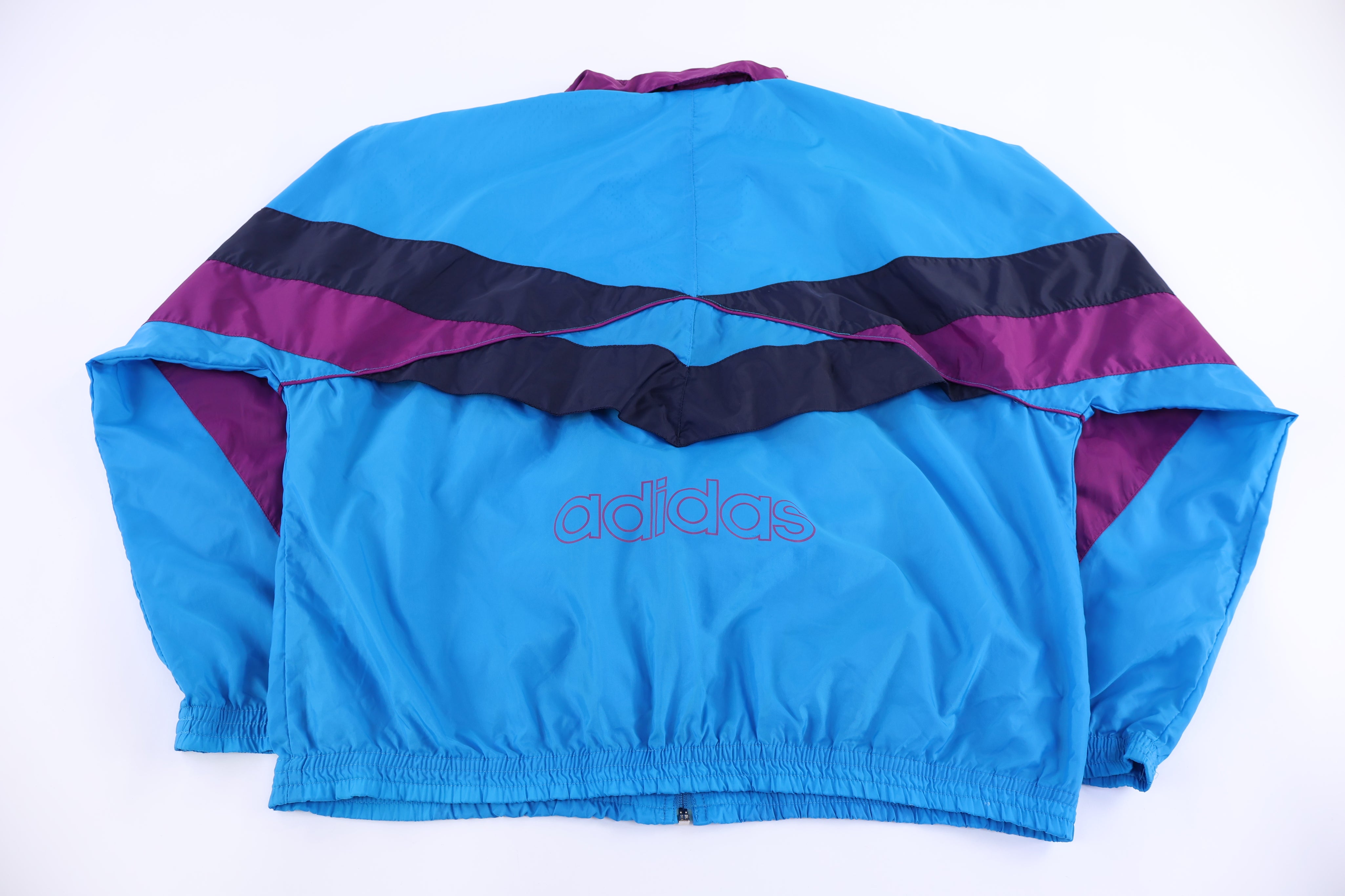 80's Adidas Multicolor Full Zip Jacket - Jacket - Thrifted Threads