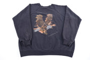80's Arkansas Eagle Graphic Sweatshirt - Sweatshirt - Thrifted Threads