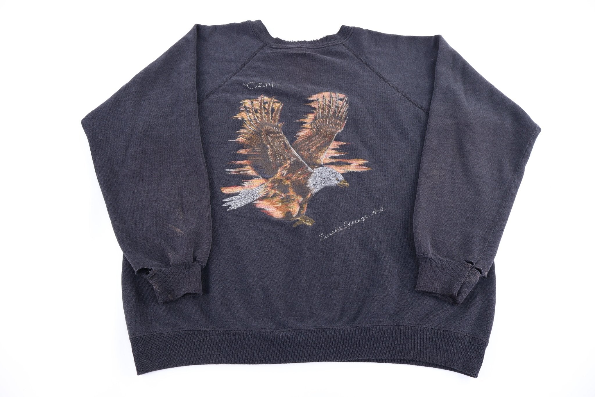 80's Arkansas Eagle Graphic Sweatshirt - Sweatshirt - Thrifted Threads