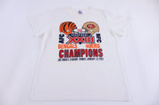 80's Bengals Vs 49ers Superbowl Football T-shirt - Shirts & Tops - Thrifted Threads