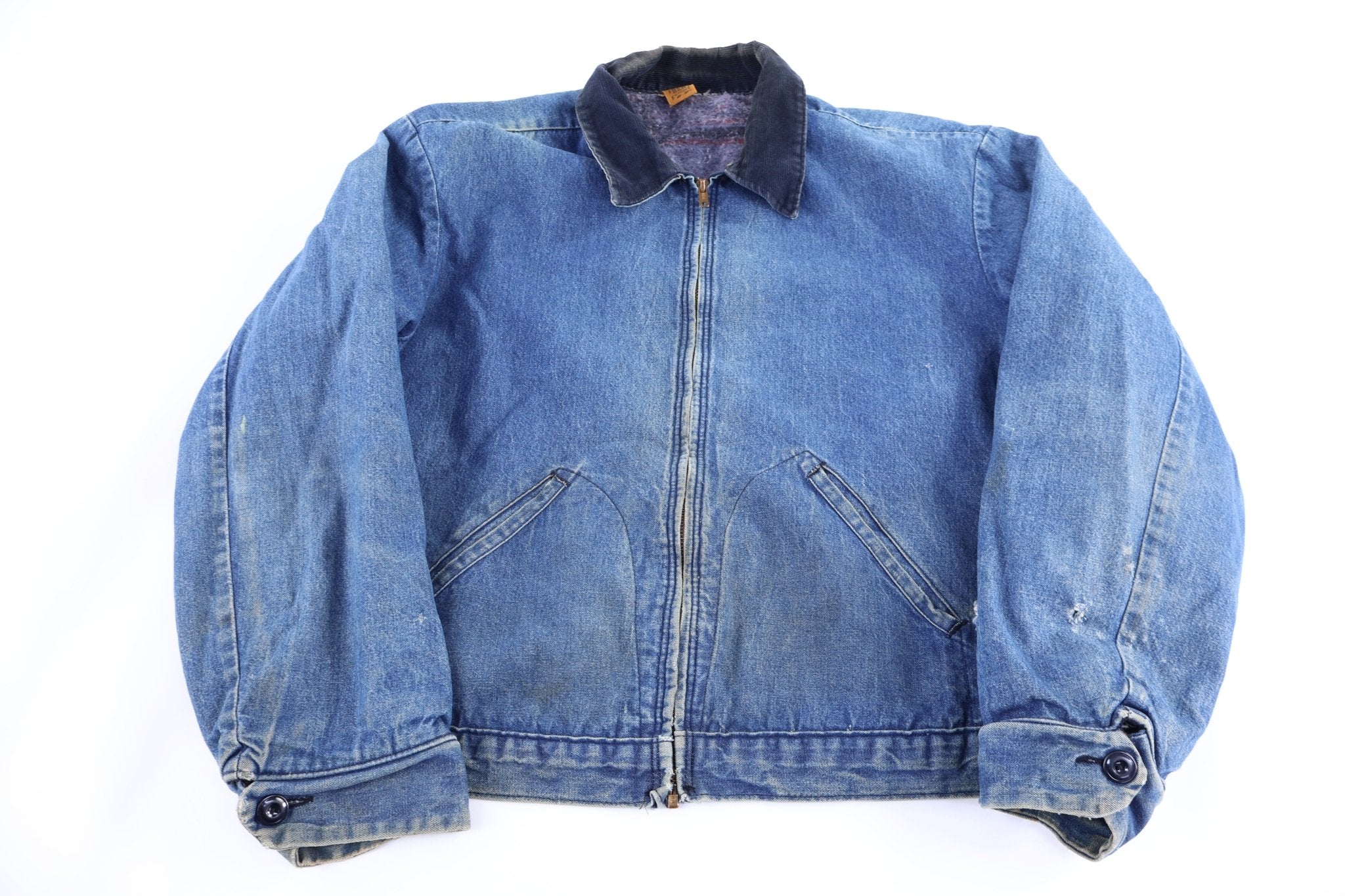 80's Big Ben Blanket Lined Denim Jacket - Jacket - Thrifted Threads
